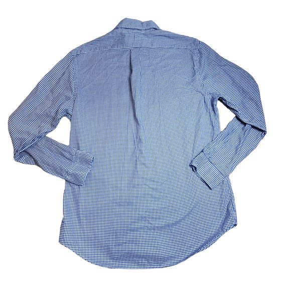 Polo Ralph Lauren "OXFORD" Slim Fit Button Down Blue Gingham Men's Shirt Size XL - Picture 10 of 15